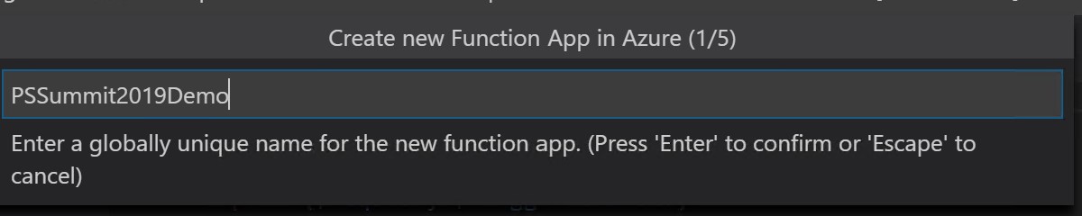 Azure Tools Azure Function Name